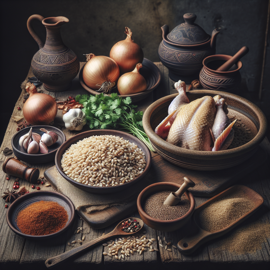 Armenian Harissa Porridge ingredients