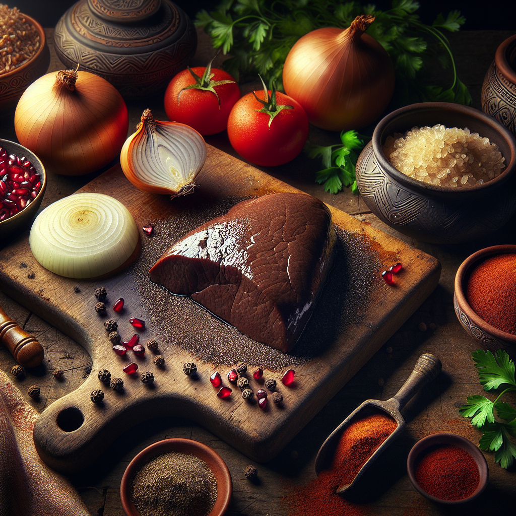 Armenian Tjvjik Fried Liver and Onions ingredients