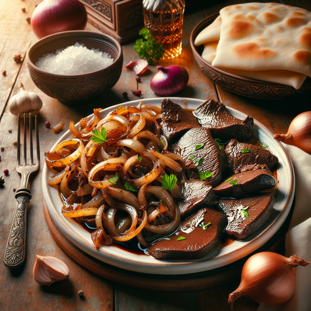 Armenian Tjvjik Fried Liver and Onions